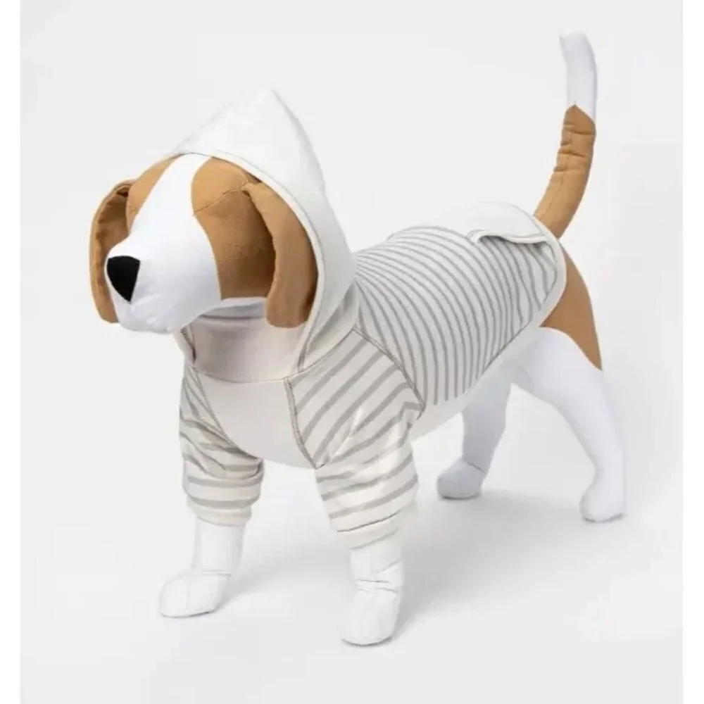Boots & Barkley Striped Lightweight Dog Hoodie Pet Apparel Size Small‎